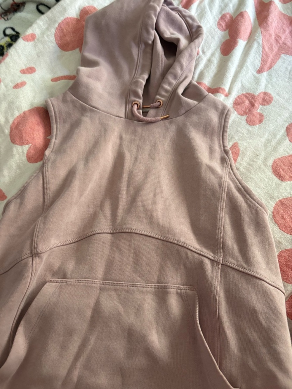 Abercrombie & Fitch Mauve Hooded Tank Top